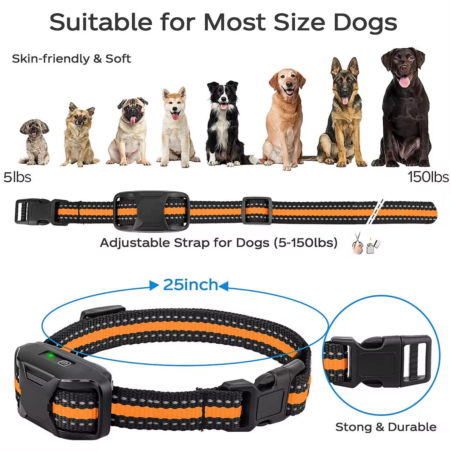 VoltTrain 3300Ft Electric Dog Training Collar – Remote Control Waterproof System