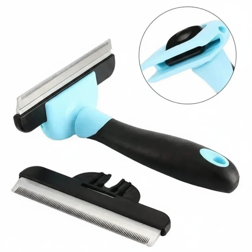 DualCare Double-Sided Grooming Brush - Shedding and Dematting Tool