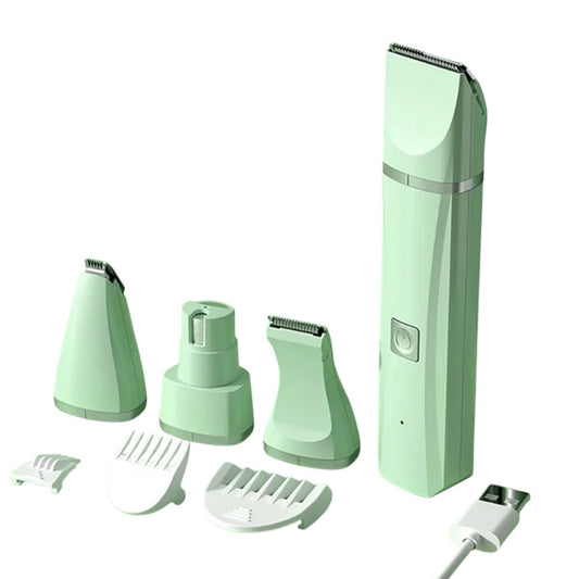 Professional 4-in-1 Electric Pet Grooming Kit – Cordless Grooming Solution