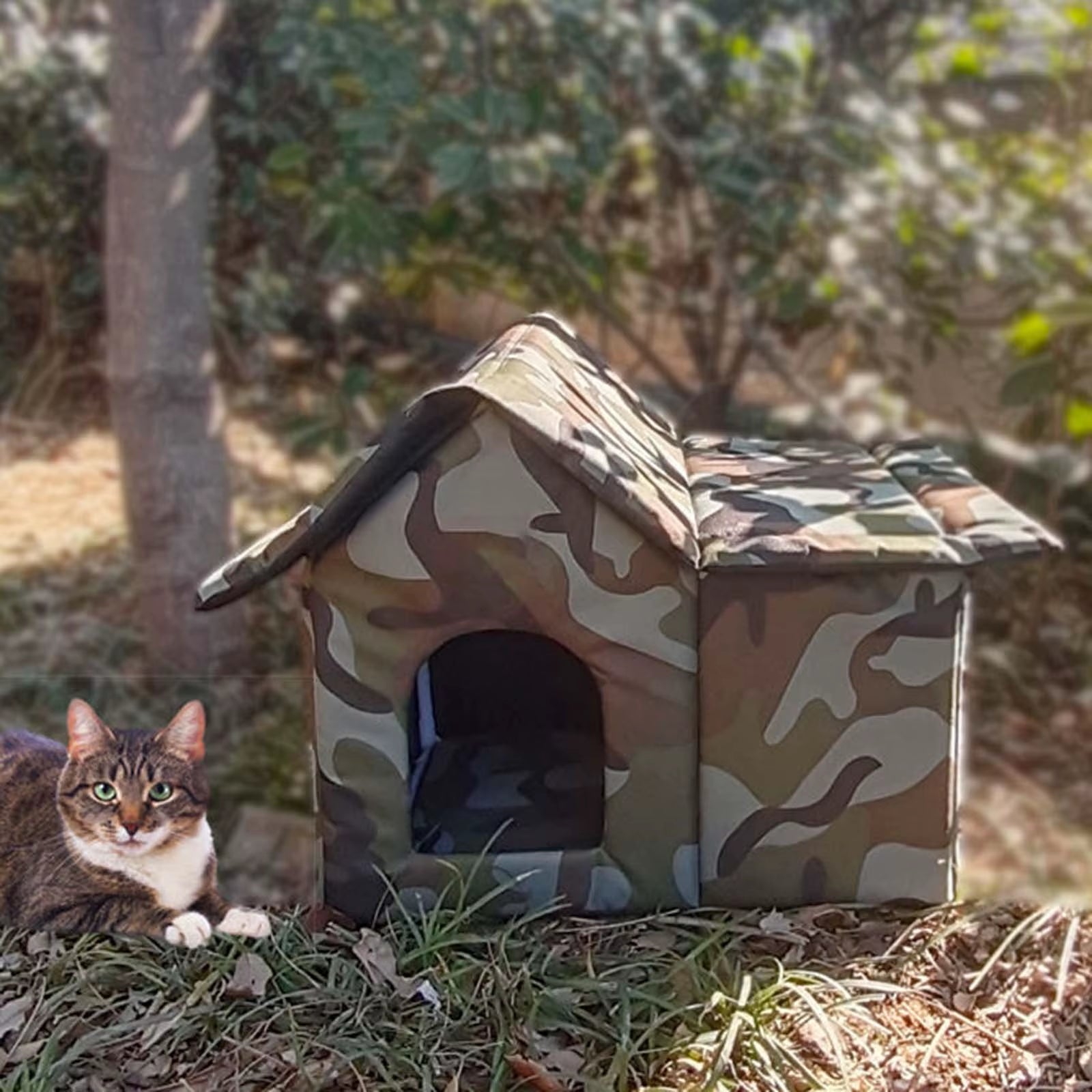 MeowHaven Outdoor Waterproof Cat Shelter