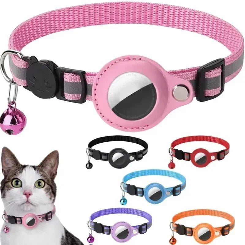 PawTrack Reflective AirTag Cat Collar