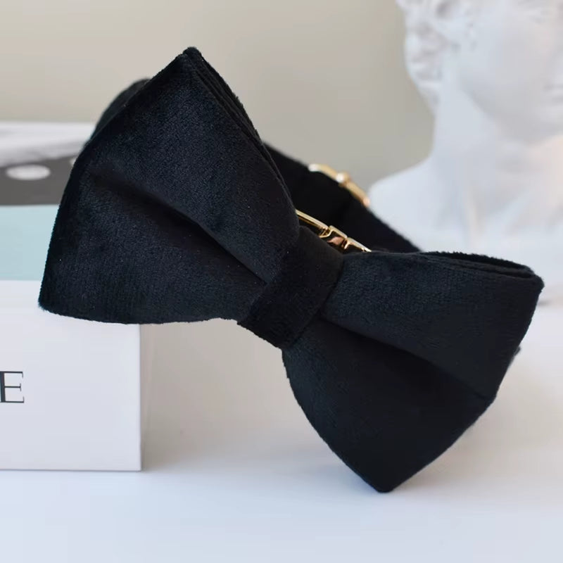 Flanneluxe Reflective Dog Collar & Leash Set – Designer Soft Velvet Edition