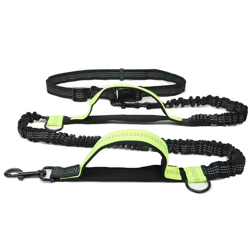 RunFree Hands-Free Retractable Belt Leash - Reflective Running System