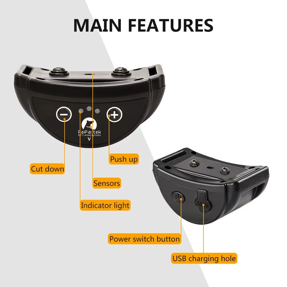 PawSilent Rechargeable Anti-Bark Dog Collar – Vibration Training for Small & Medium Dogs