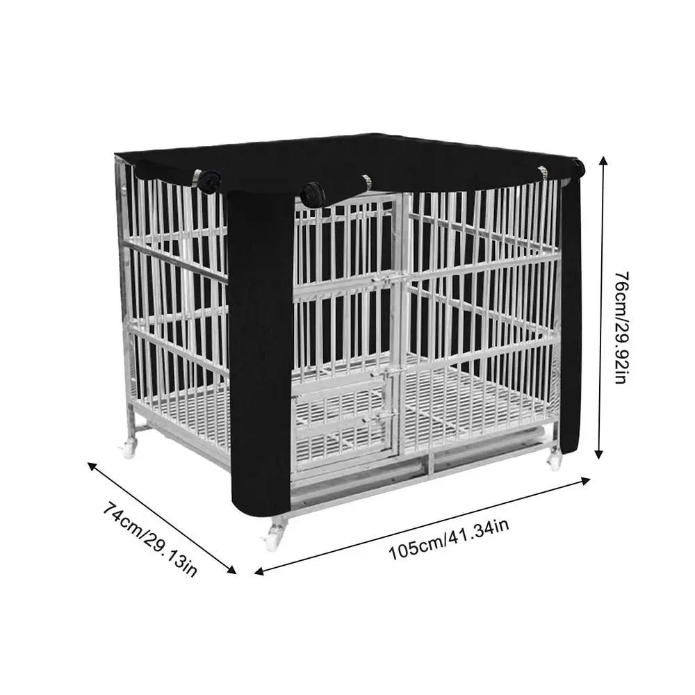 TailShield Waterproof Dog Crate Cover – Durable Oxford Fabric Kennel Protector (36/42 Inch)