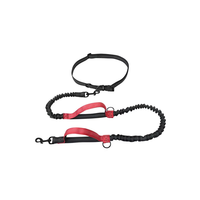 RunFree Hands-Free Retractable Belt Leash - Reflective Running System