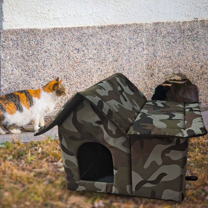 MeowHaven Outdoor Waterproof Cat Shelter