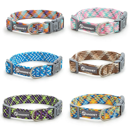 FlexiFit Reflective Nylon Dog Collar – Breathable Bulldog Harness