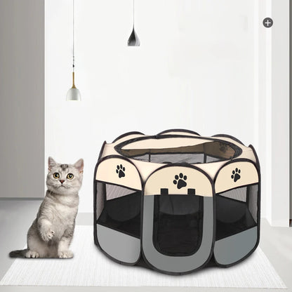 OctaSpace Foldable Pet Tent – Scratch-Resistant Oxford Enclosure