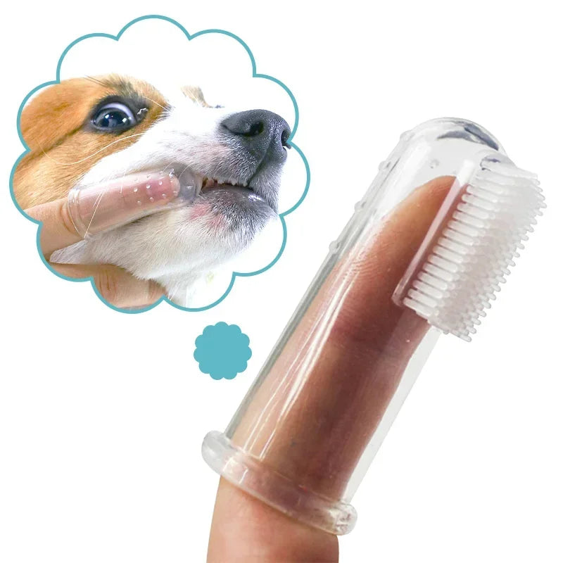 Silicone Pet Finger Toothbrush for Dental Care