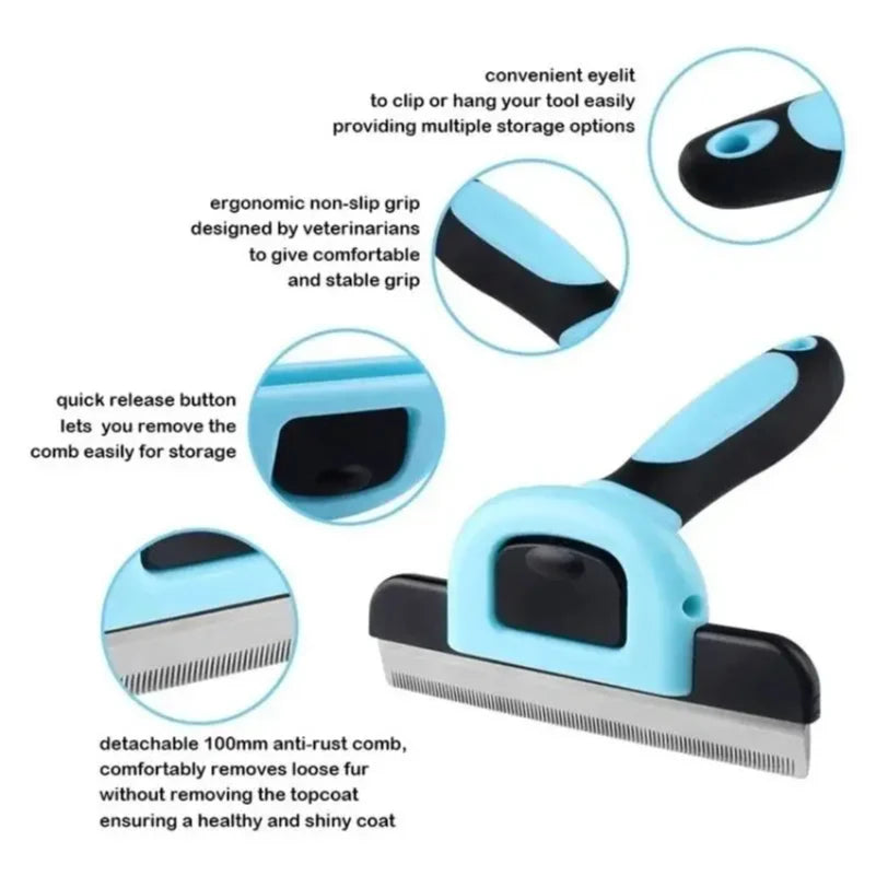 DualCare Double-Sided Grooming Brush - Shedding and Dematting Tool