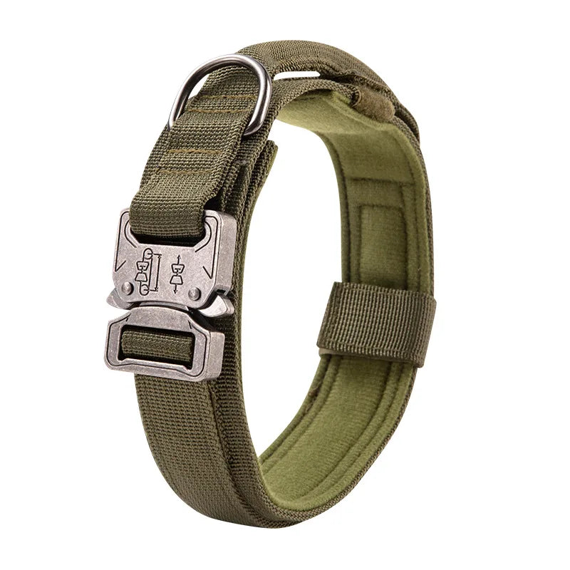 TactiFlex Adjustable Military Dog Collar – Heavy-Duty Nylon Construction