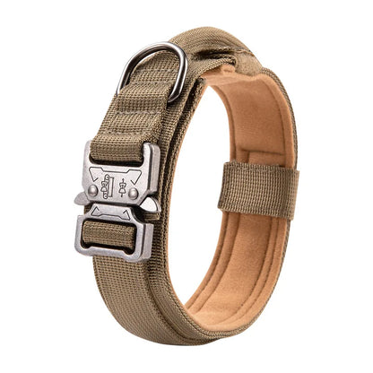 TactiFlex Adjustable Military Dog Collar – Heavy-Duty Nylon Construction