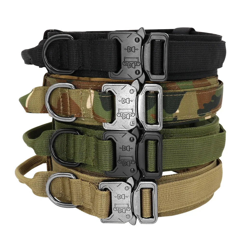 TactiFlex Adjustable Military Dog Collar – Heavy-Duty Nylon Construction
