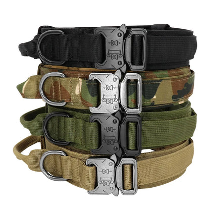 TactiFlex Adjustable Military Dog Collar – Heavy-Duty Nylon Construction