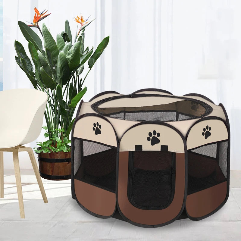 OctaSpace Foldable Pet Tent – Scratch-Resistant Oxford Enclosure