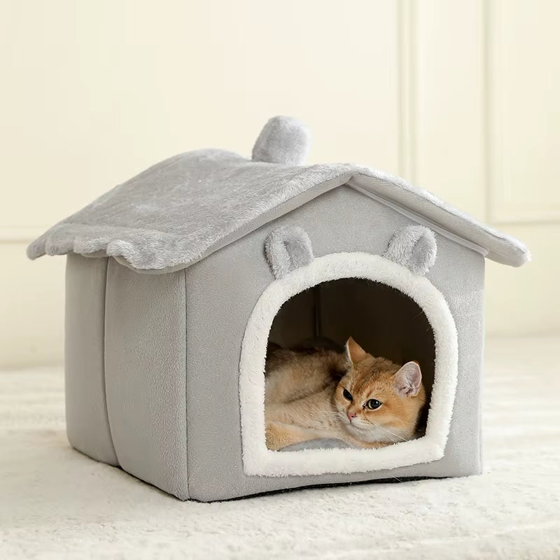 Foldable Pet House – Removable Washable Cat House Dog Cave Sofa