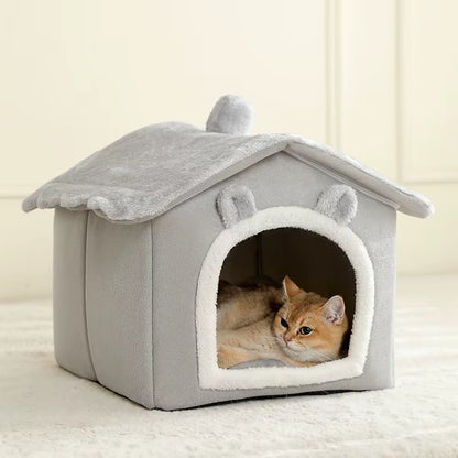 Foldable Pet House – Removable Washable Cat House Dog Cave Sofa