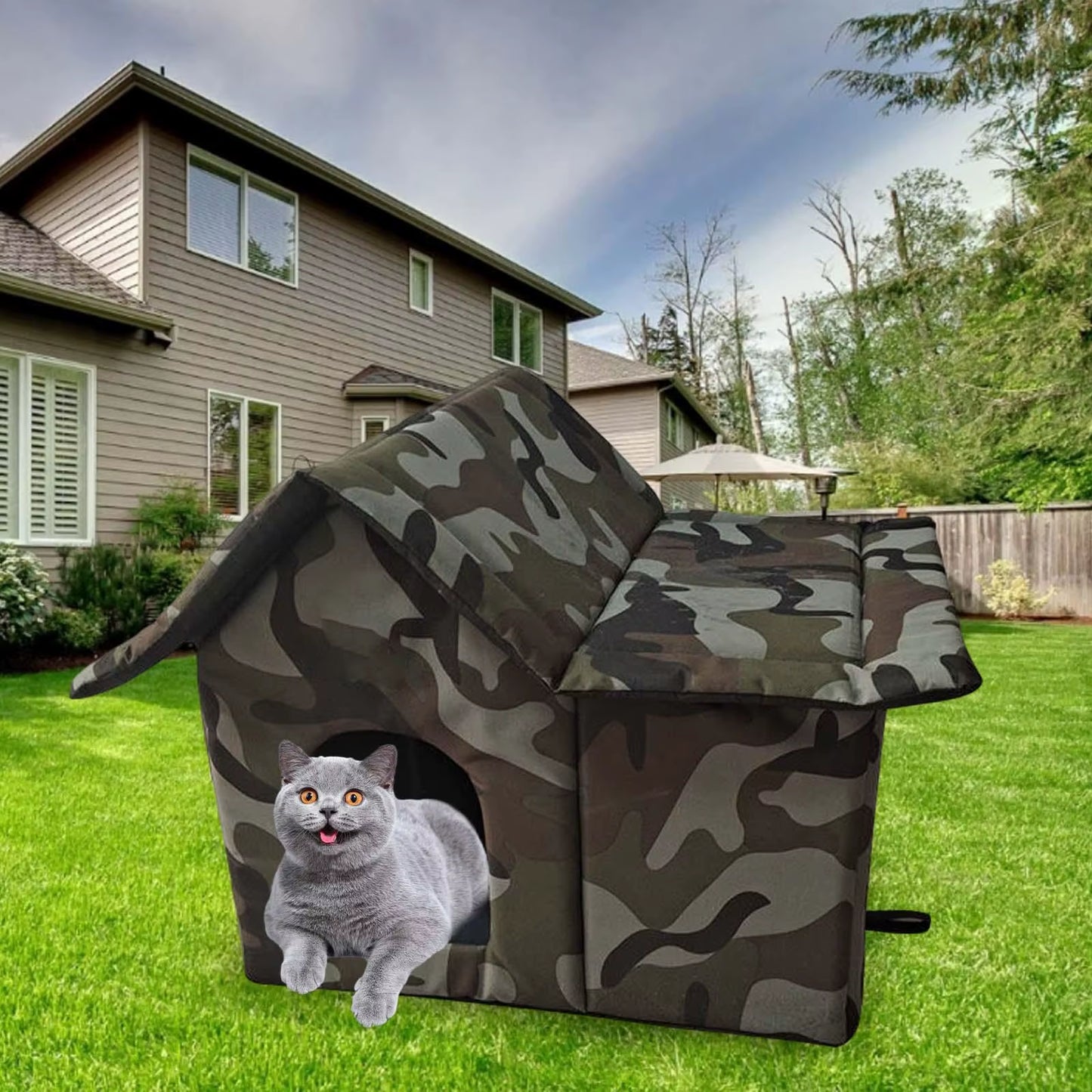 MeowHaven Outdoor Waterproof Cat Shelter