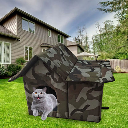 MeowHaven Outdoor Waterproof Cat Shelter