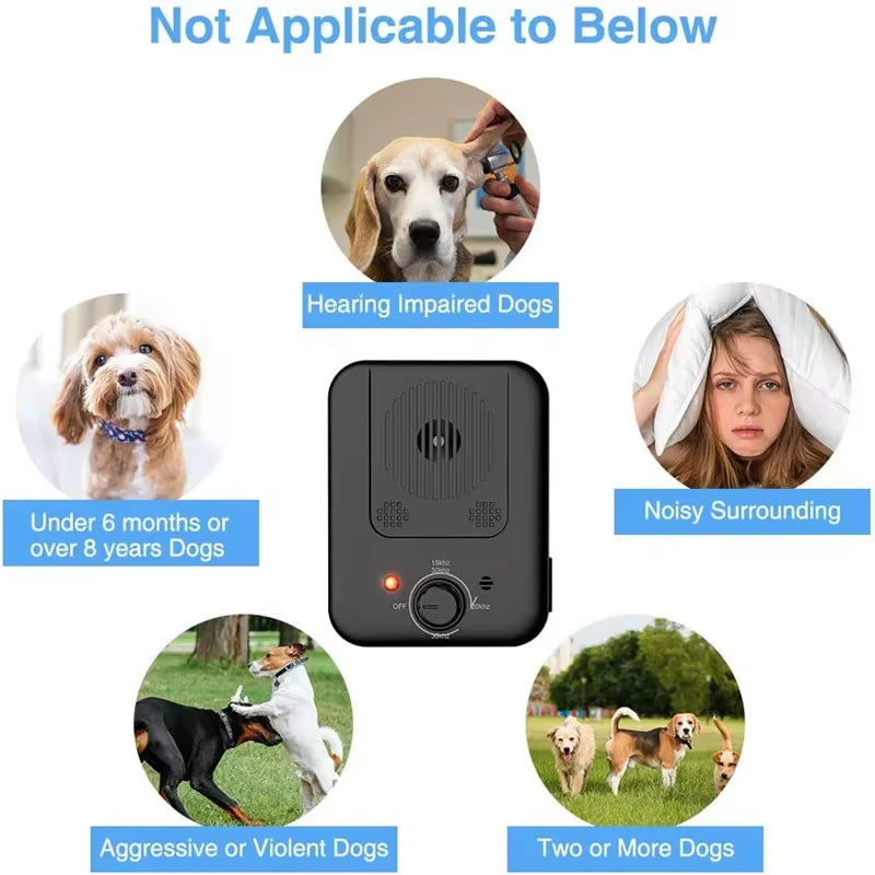 PawSilence Ultrasonic Dog Bark Control – 3-Level Anti-Barking Training Device