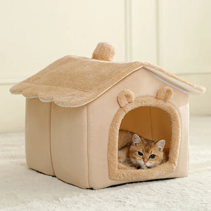 Foldable Pet House – Removable Washable Cat House Dog Cave Sofa