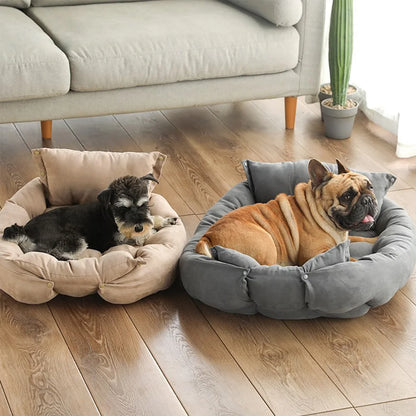 TailComfort 3-in-1 Convertible Dog Bed Mat – Removable Cover Pet Sleeping Sofa