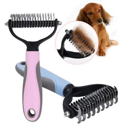 Professional Pet Deshedding Brush Dog Hair Remover Pet Hair Knot Cutter Puppy Cat Comb Brushes Dogs Grooming Shedding Supplies