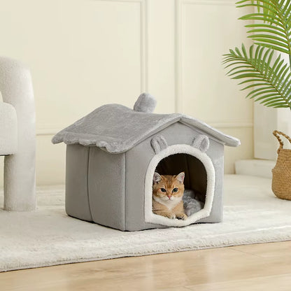 Foldable Pet House – Removable Washable Cat House Dog Cave Sofa