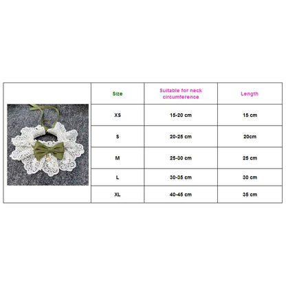 LaceBow Pearl Pet Collar – Elegant Bowknot Necklace for Cats & Dogs